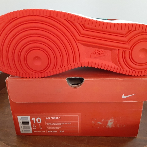 2003 Air Force 1 "Carnival" OrangeFlash/ClassicGrn - Picture 2 of 5